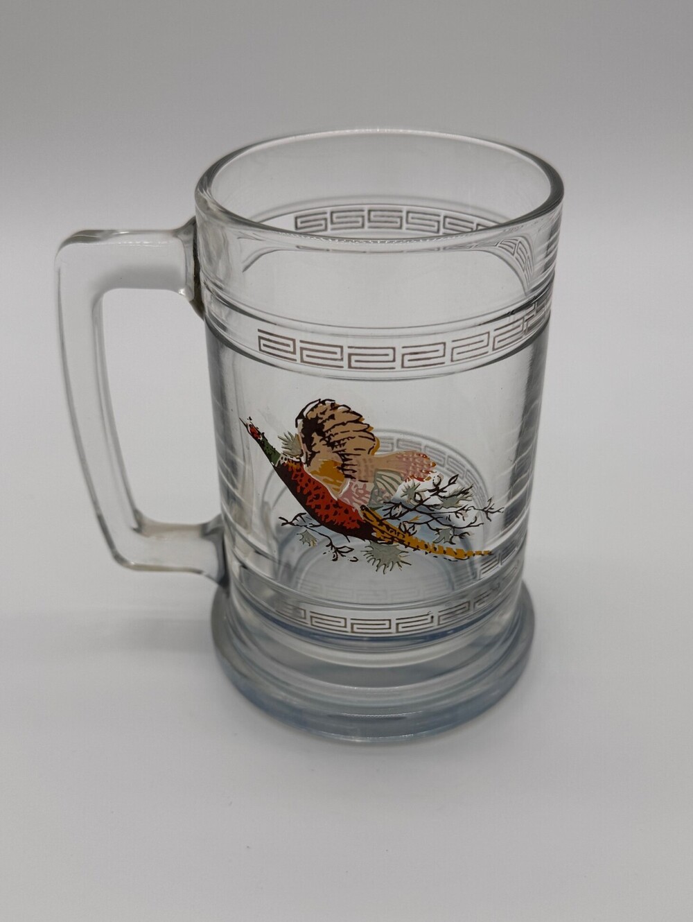 Princess House Colonial Pheasant Beer Mug 1970s Era Vintage